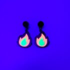 earrings with flames